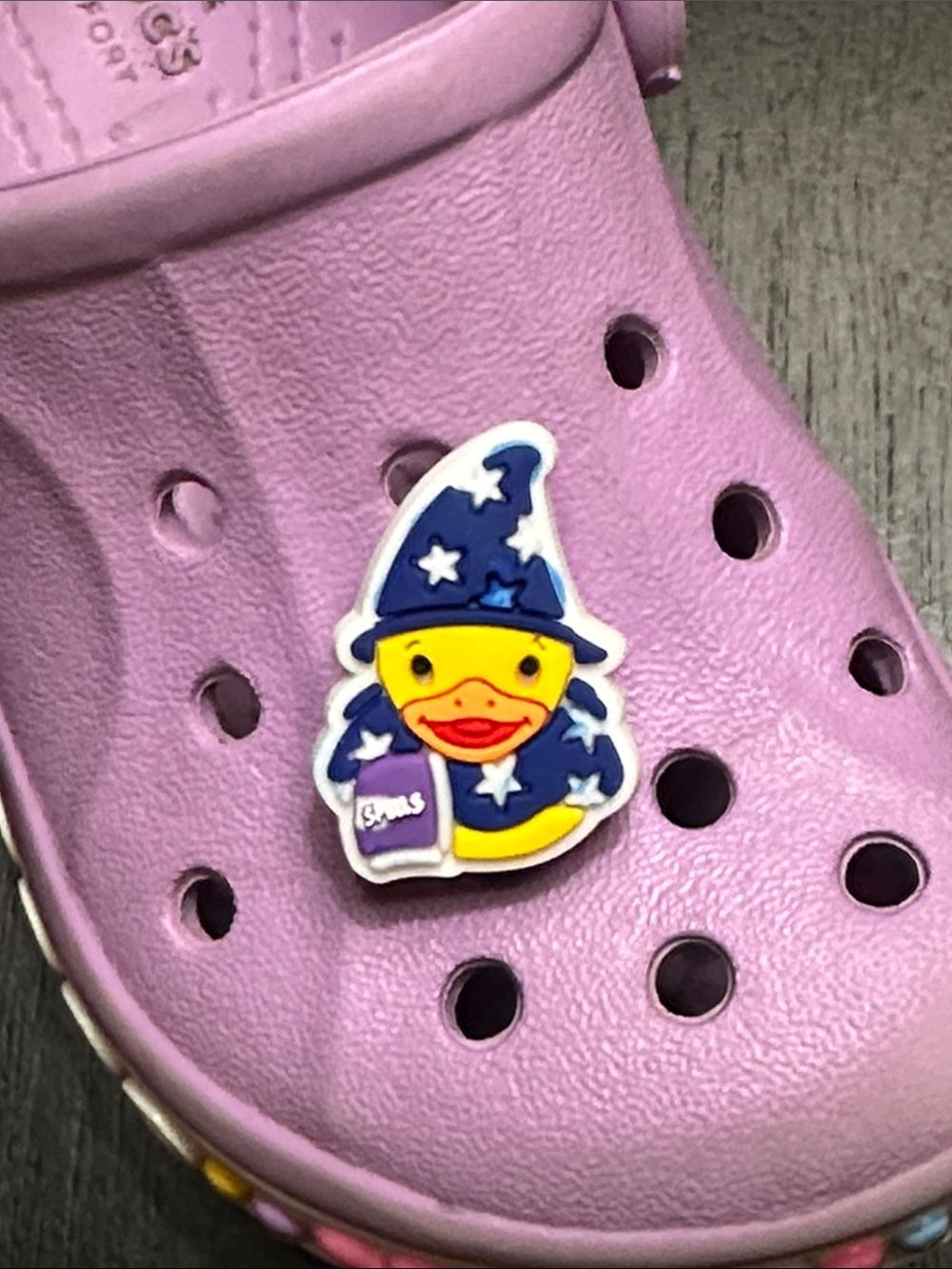 Wizard Duck Shoe Charm